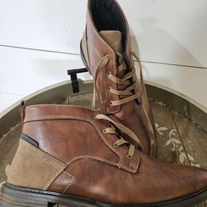 Mens boots vegan leather